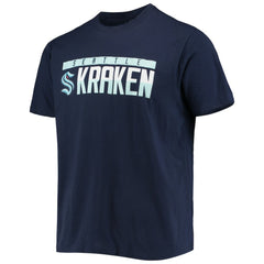 NHL Navy Seattle Kraken Levelwear Richmond Wordmark T-Shirt