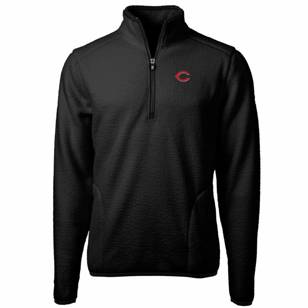 MLB Cincinnati Reds Cutter & Buck Big & Tall Cascade Eco Sherpa Fleece Quarter-Zip Pullover Jacket
