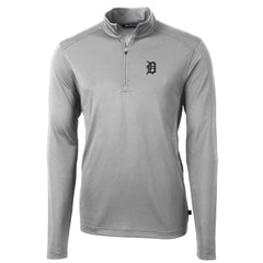 MLB Detroit Tigers Cutter & Buck Big & Tall Virtue Eco Pique Quarter-Zip Pullover Jacket