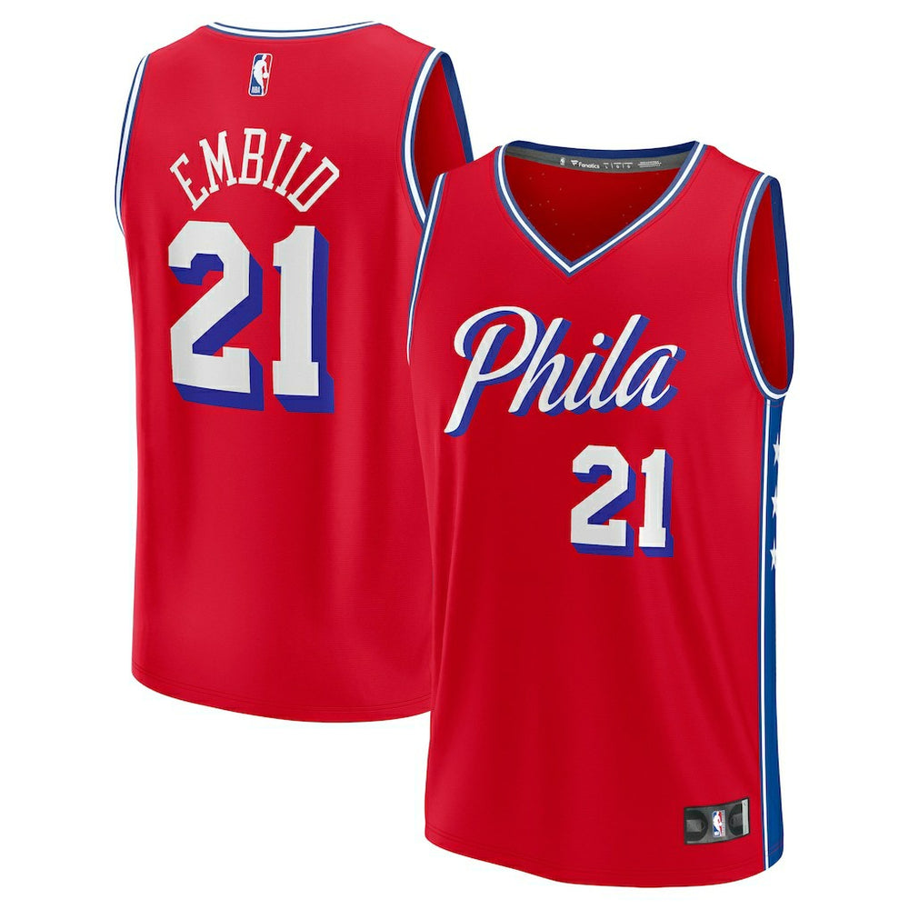 NBA Joel Embiid Philadelphia 76ers Fast Break Replica Player Jersey