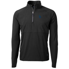 MLB Los Angeles Dodgers Cutter & Buck Adapt Eco Knit Hybrid Recycled Quarter-Zip Pullover Jacket