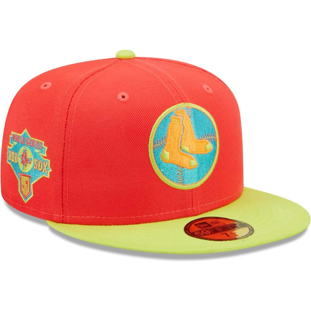 MLB Boston Red Sox New Era Lava Highlighter Combo 59FIFTY Fitted Hat