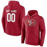 Team Authentic Personalized Name & Number Pullover Hoodie - San Francisco 49ers