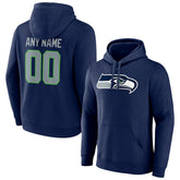 Team Authentic Personalized Name & Number Pullover Hoodie - Seattle Seahawks