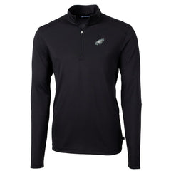 Cutter & Buck Big & Tall Virtue Eco Pique Quarter-Zip Pullover Jacket - Philadelphia Eagles