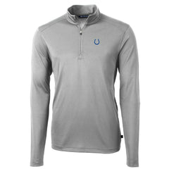 Cutter & Buck Big & Tall Virtue Eco Pique Quarter-Zip Pullover Jacket - Indianapolis Colts