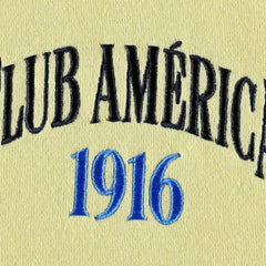 Club America Retro Raglan Pullover Hoodie - Yellow