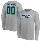 Team Authentic Custom Long Sleeve T-Shirt - Seattle Seahawks