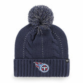 '47 Women's Bauble Cuffed Knit Hat with Pom - Tennessee Titans