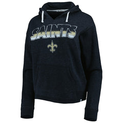 '47 Women's Color Rise Kennedy Notch Neck Pullover Hoodie - New Orleans Saints