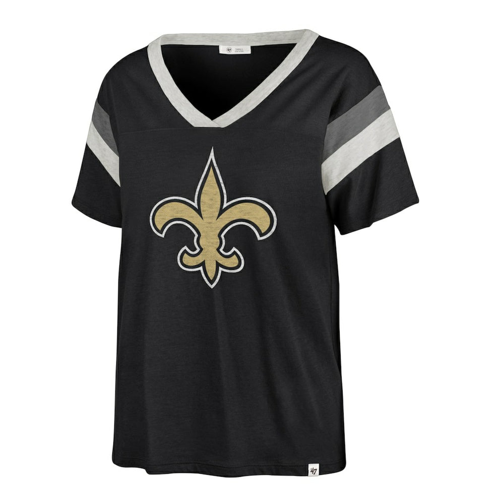 '47 Women's Phoenix V-Neck T-Shirt - New Orleans Saints