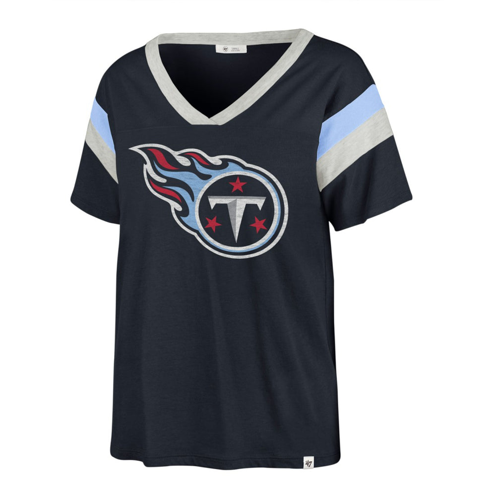 '47 Women's Phoenix V-Neck T-Shirt - Tennessee Titans