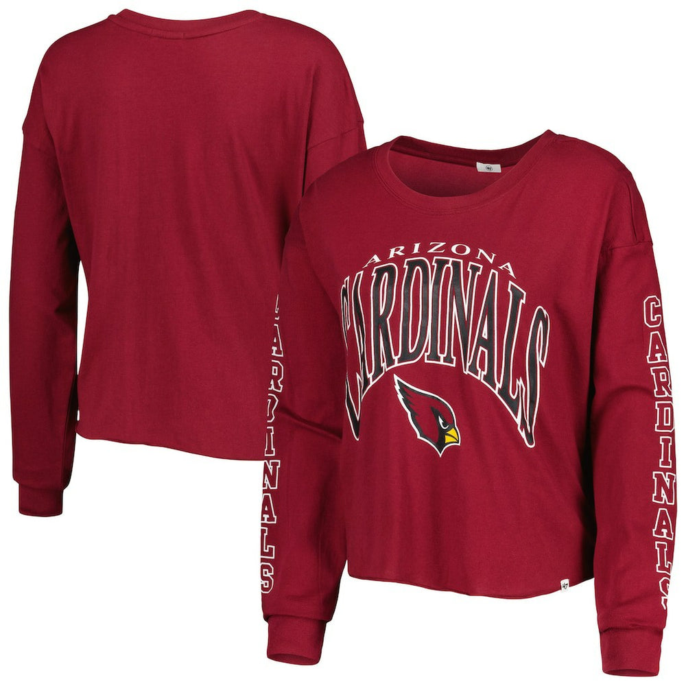 '47 Women's Skyler Parkway Cropped Long Sleeve T-Shirt - Arizona Cardinals