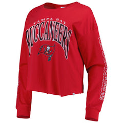 '47 Women's Skyler Parkway Cropped Long Sleeve T-Shirt - Tampa Bay Buccaneers