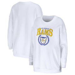 WEAR by Erin Andrews Women's Oversized Pullover Sweatshirt - Los Angeles Rams