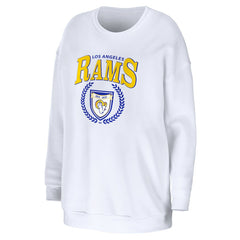 WEAR by Erin Andrews Women's Oversized Pullover Sweatshirt - Los Angeles Rams