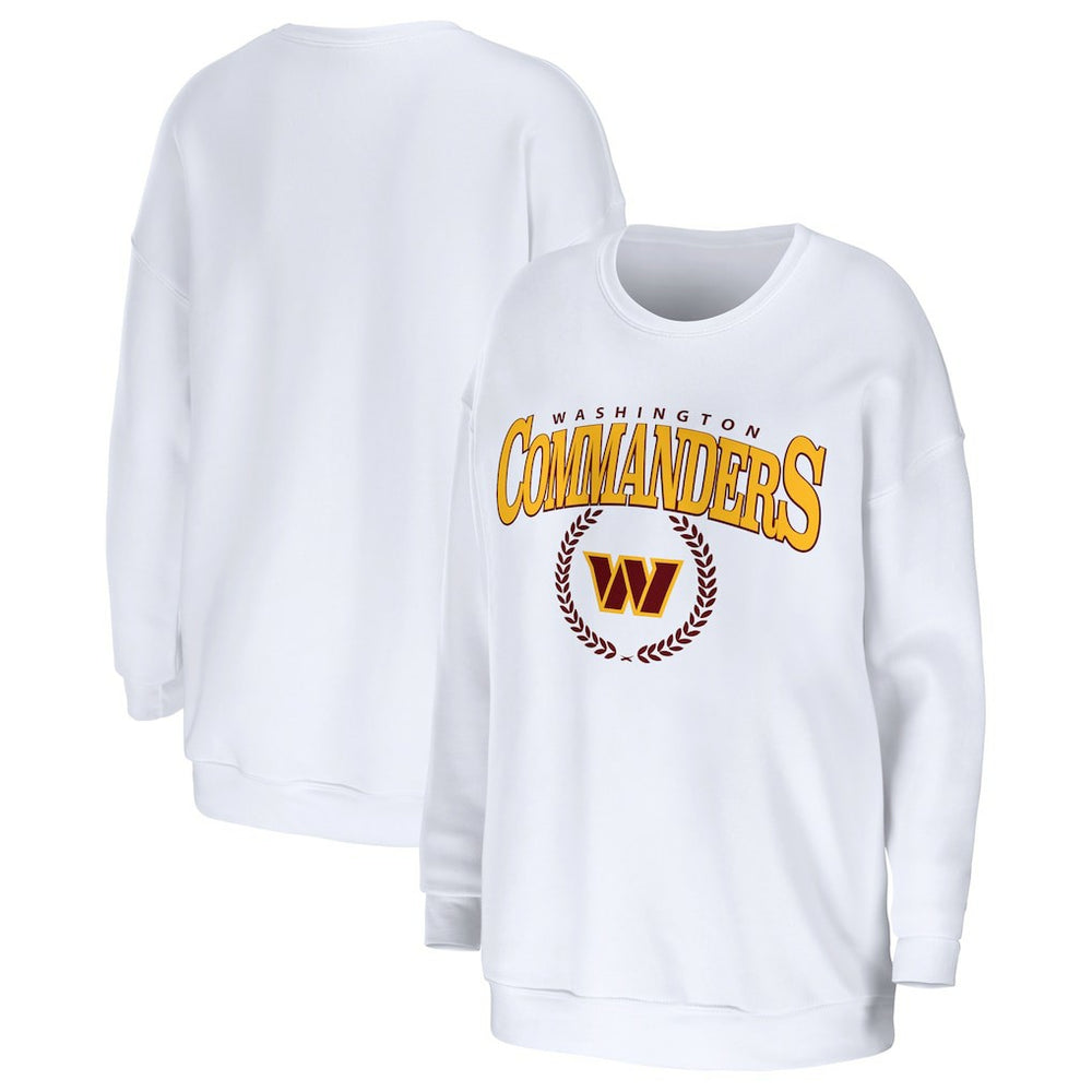 WEAR by Erin Andrews Women's Oversized Pullover Sweatshirt - Washington Commanders