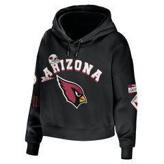 WEAR by Erin Andrews Women's Modest Cropped Pullover Hoodie - Arizona Cardinals