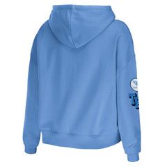 WEAR by Erin Andrews Women's Modest Cropped Pullover Hoodie - Tennessee Titans