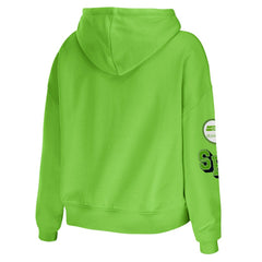 WEAR by Erin Andrews Women's Plus Size Modest Cropped Pullover Hoodie - Seattle Seahawks