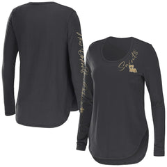 WEAR by Erin Andrews Women's Team Scoop Neck T-Shirt - New Orleans Saints