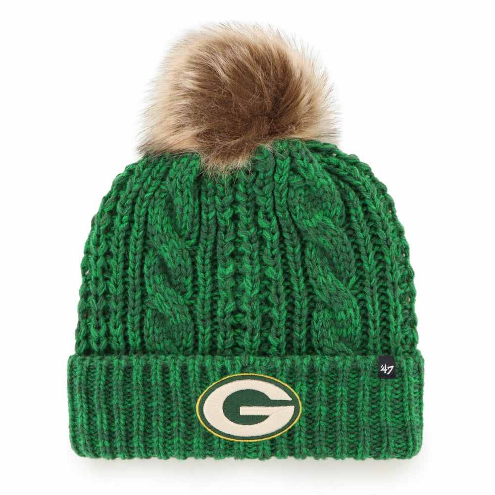 '47 Women's Meeko Cuffed Knit Hat with Pom - Green Bay Packers