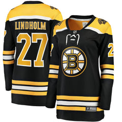 NHL Black Hampus Lindholm Boston Bruins Women's Fanatics Home Breakaway Player Jersey