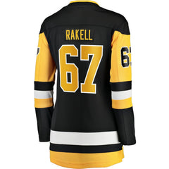 NHL Black Rickard Rakell Pittsburgh Penguins Women's Fanatics Home Breakaway Player Jersey