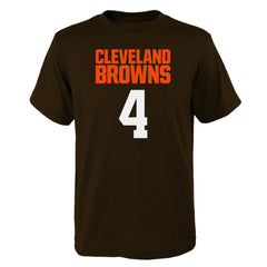 Deshaun Watson Youth Mainliner Player Name & Number T-Shirt - Cleveland Browns