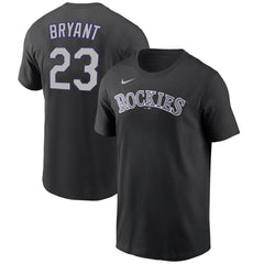 MLB Kris Bryant Colorado Rockies Nike Name & Number T-Shirt