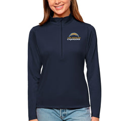 Antigua Women's Tribute Half-Zip Top - Los Angeles Chargers