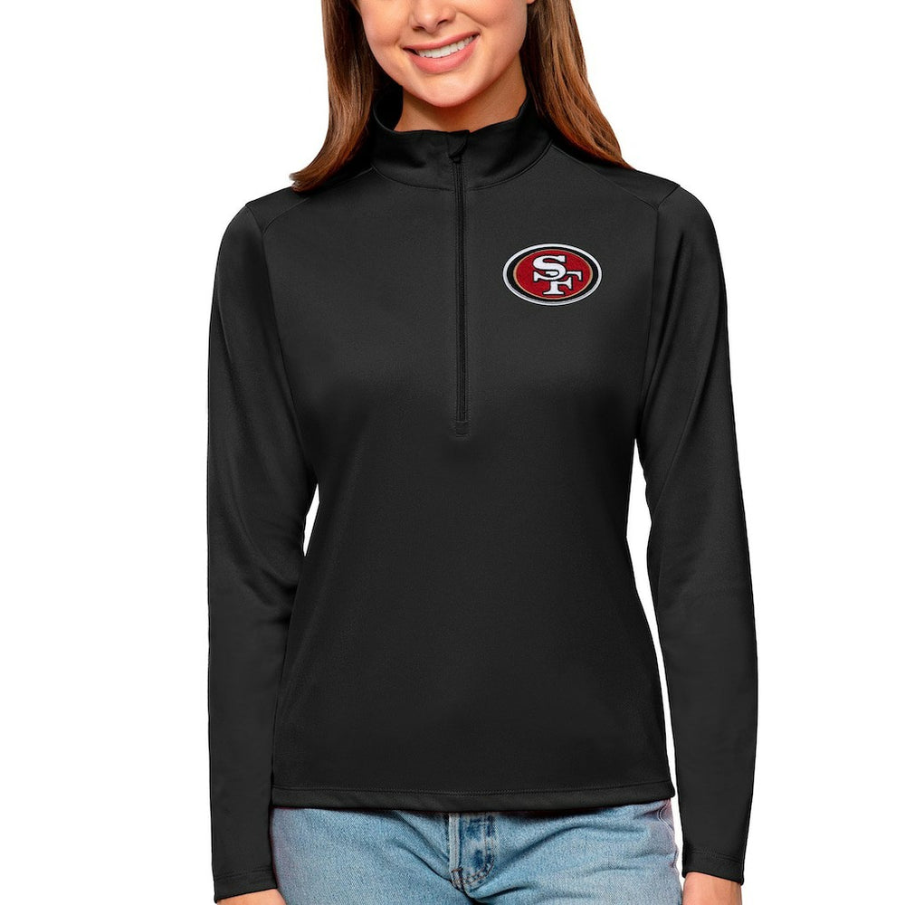 Antigua Women's Tribute Half-Zip Top - San Francisco 49ers