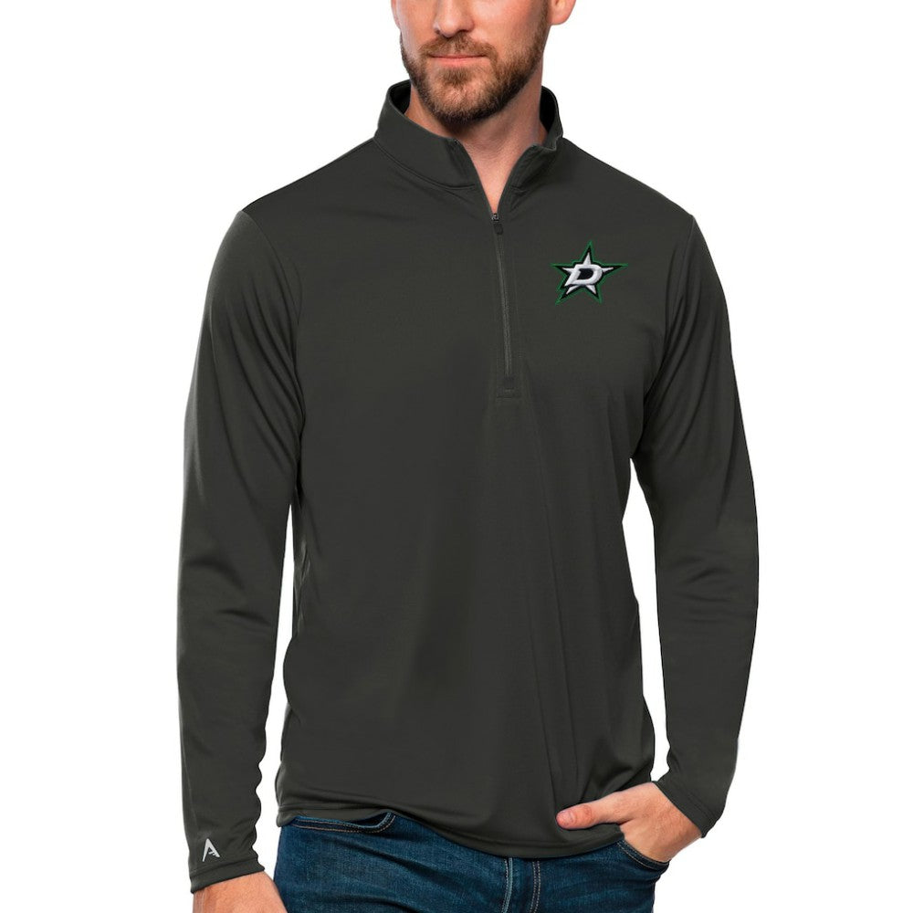 NHL Charcoal Dallas Stars Antigua Tribute Quarter-Zip Pullover Top