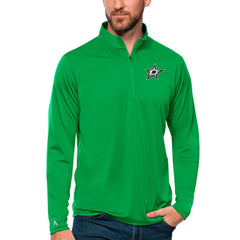 NHL Kelly Green Dallas Stars Antigua Tribute Quarter-Zip Pullover Top