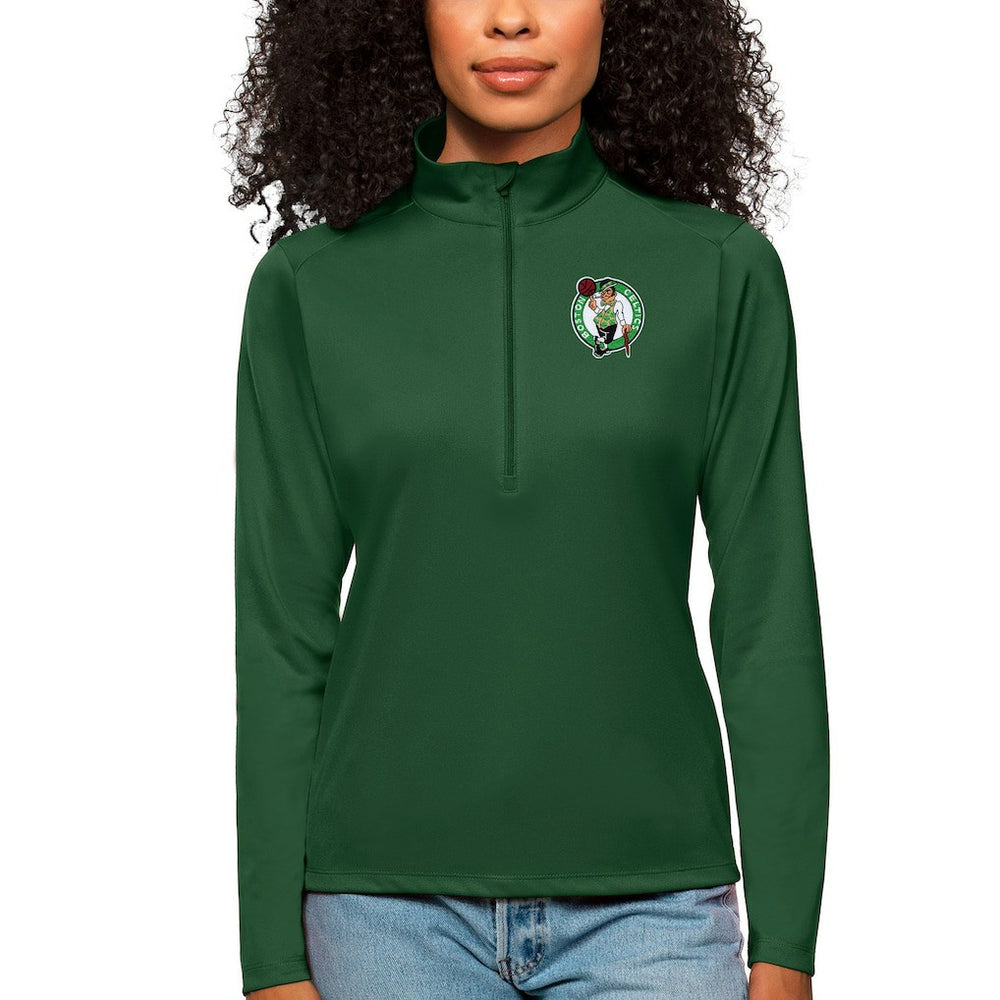 NBA Boston Celtics Antigua Women's Tribute Half-Zip Top