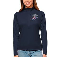 NBA Oklahoma City Thunder Antigua Women's Tribute Half-Zip Top