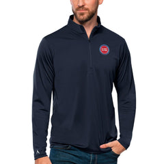NBA Detroit Pistons Antigua Tribute Quarter-Zip Pullover Top sale