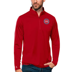NBA Detroit Pistons Antigua Tribute Quarter-Zip Pullover Top sale