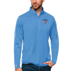 NBA Oklahoma City Thunder Antigua Tribute Quarter-Zip Pullover Top