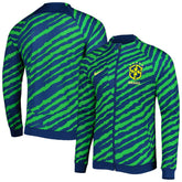 Brazil National Team 2022 Academy Pro Anthem Performance Raglan Full-Zip Jacket - Nike Blue/Green