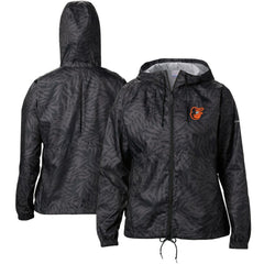 MLB Baltimore Orioles Columbia Women's Flash Forward Full-Zip Windbreaker Jacket