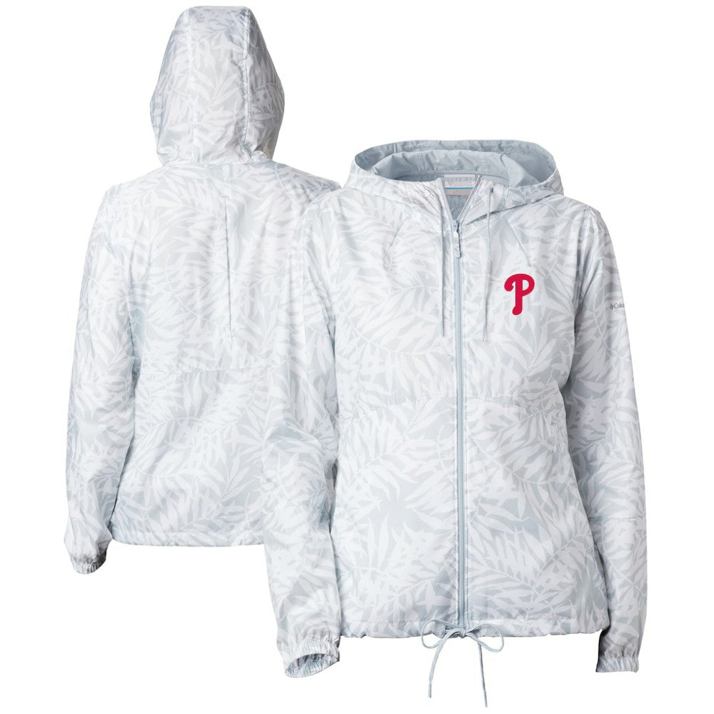 MLB Philadelphia Phillies Columbia Women's Flash Forward Full-Zip Windbreaker Jacket