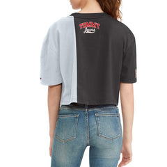 NBA Brooklyn Nets Tommy Jeans Women's Betsy Relaxed Crop T-Shirt