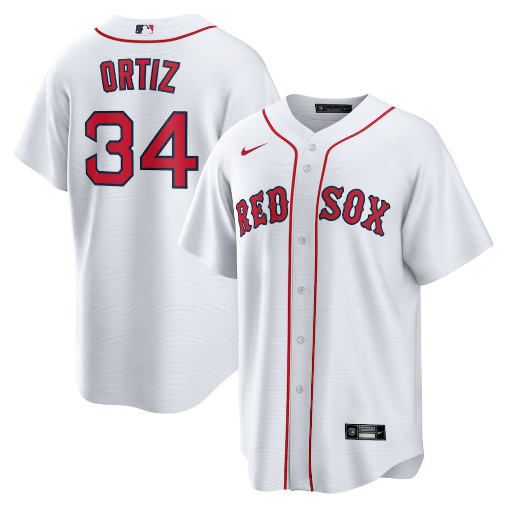 MLB David Ortiz Boston Red Sox Nike Home Replica Player Jersey