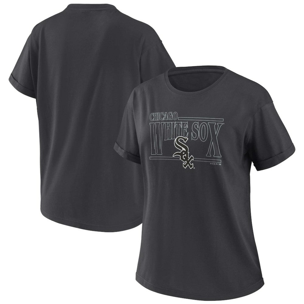 MLB Chicago White Sox WEAR by Erin Andrews Women's Oversized Boyfriend T-Shirt