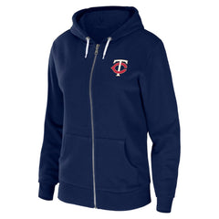 MLB Minnesota Twins WEAR by Erin Andrews Women's Sponge Fleece Full-Zip Hoodie