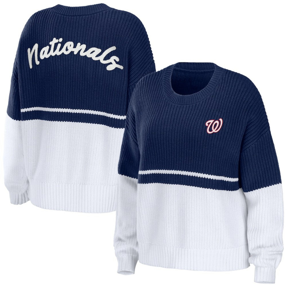 MLB Washington Nationals WEAR by Erin Andrews Women's Chunky Pullover Sweatshirt