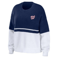 MLB Washington Nationals WEAR by Erin Andrews Women's Chunky Pullover Sweatshirt