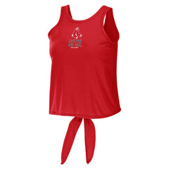 MLB Boston Red Sox WEAR by Erin Andrews Women's Open Back Twist Tie Tank Top