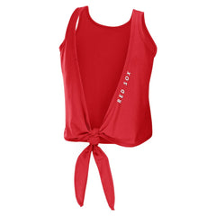 MLB Boston Red Sox WEAR by Erin Andrews Women's Open Back Twist Tie Tank Top